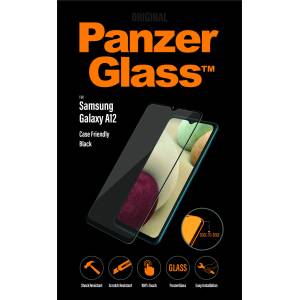 Panzer Стъклен протектор PanzerGlass за Samsung Galaxy A12, CaseFriendly - Черен
