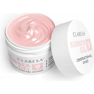 Claresa Rubber gel na nehty pro modeláž a prodlužování stavební gel 9 90g