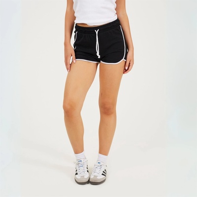 Brave Soul Къси панталони Brave Soul Running Shorts with Contrast Binding - Black/ White