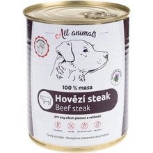 All Animals DOG hovädzie steak 800 g