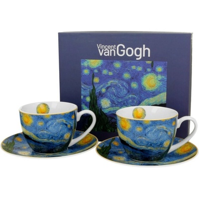 Duo Porcelánová šálka s podšálkou Van Gogh Starry Night 2 x 270 ml