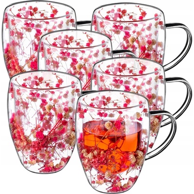 Kadax Sklenice na kávu čaj 6 x 350 ml
