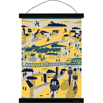 Art print - Srdce Radotína - 50 x 70 čierna lišta uni