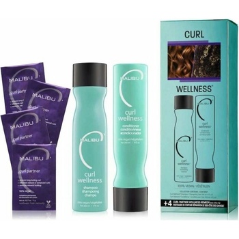 Malibu C Curl Wellness Collection šampón 266 ml + kondicionér 266 ml darčeková sada