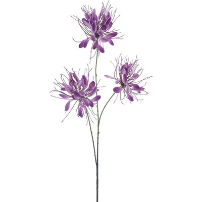 umělé květiny, Kleoma pavoučí květ fialová 94 cm