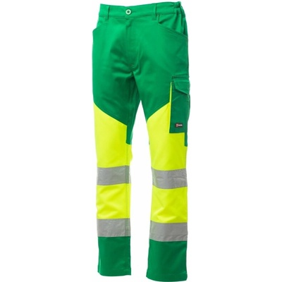 Payper Working kalhoty cargo žlutá fluo/gelová zelená