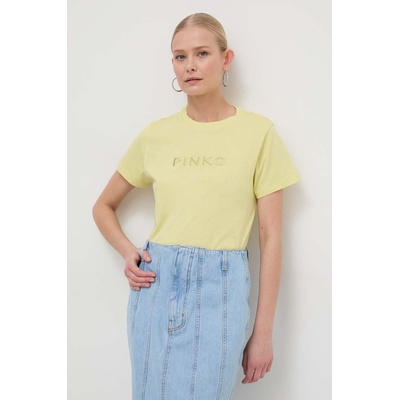 Pinko Памучна тениска Pinko в жълто 101752. A1NW (101752.A1NW)