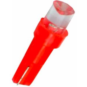  Лед крушки тип t5 12v/1, 2w червен (t5r)