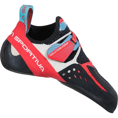 La Sportiva Дамски обувки с велкро La Sportiva Women's Solution Comp Climbing shoes - Hibiscus / Malibu Blue - размер 33 (EU) (301-0596-0111)