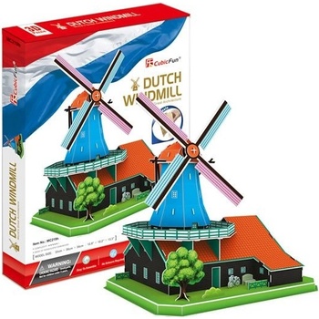 CubicFun 3D puzzle Holandský větrný mlýn 71 ks