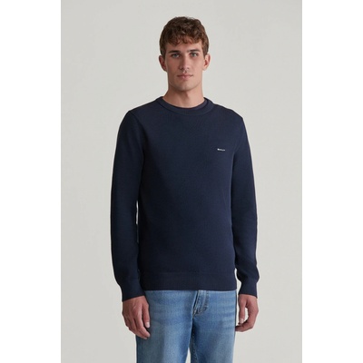 Gant Cotton Pique C-neck Evening Blue – Zbozi.Blesk.cz