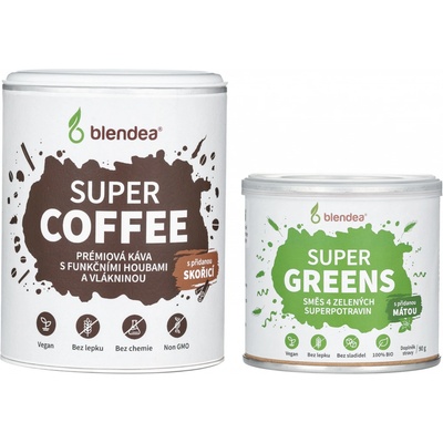 Blendea Supergreens + Supercoffee DUO Supercoffee 100 g + Supergreens směs 90 g