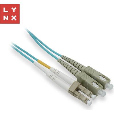 Lynx CS LX-DPX-LC/SC-OM3-05 duplexní patch MM OM3, LC/SC 50/125µm 0,5m