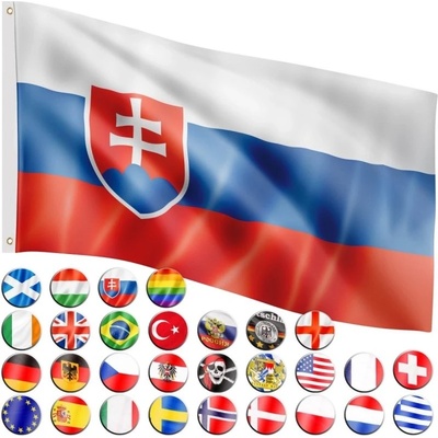 FLAGMASTER® Štátna vlajka Slovensko 120 x 80 cm