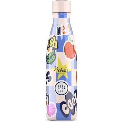 Cool Bottles Xclusive! nerezová termofľaša Sticker Fever trojvrstvová 500 ml