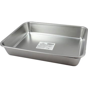 Elekom Тава инокс - ek-3628 ss, Висококачествена неръждаема стомана, размери 36х27х7 см (ek-3628 ss)