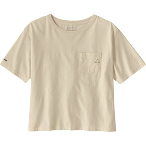 Patagonia Дамска тениска Patagonia Women's Fitz Roy Massif Easy Cut Pocket Tee T-shirt - Undyed Natural - размер XL (916-7798-0415)