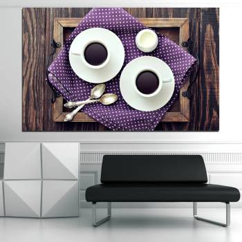 Vivid Home Декоративни панели Vivid Home от 1 част, Кафе, PVC, 150x100 см, №0783