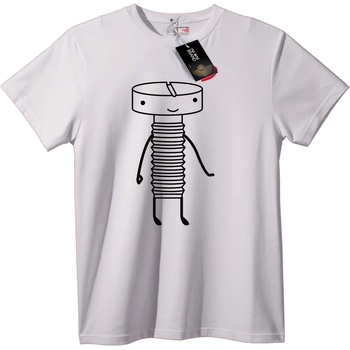 NOONEBRAND Тениска Пружинен Герой - 2XL, White