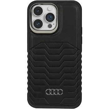Audi Кожен кейс Audi Synthetic Leather с MagSafe за iPhone 15 Pro Max, черен (6955250226905)