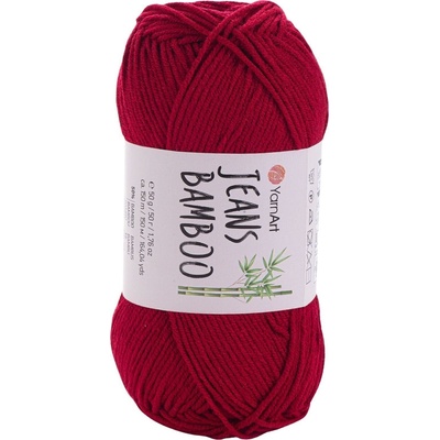 YARNART Jeans Bamboo 145 Dark Red Плетива прежда (Jeans Bamboo 145)