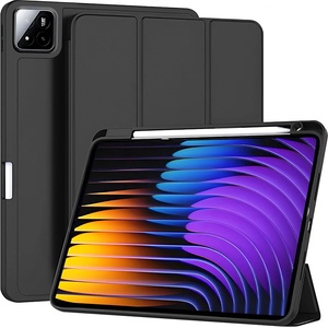 Techsuit - Flex Trifold (с държач за молив) - Xiaomi Pad 7 / 7 Pro - черен
