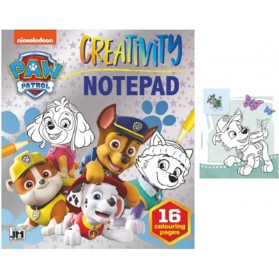 Teddies Tlapková patrola Blok k vybarvení omalovánky