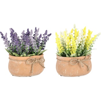 Bizzotto ИЗКУСТВЕНО ЦВЕТЕ corinne 18cm ЛИЛАВО/ЖЪЛТ (0172835)