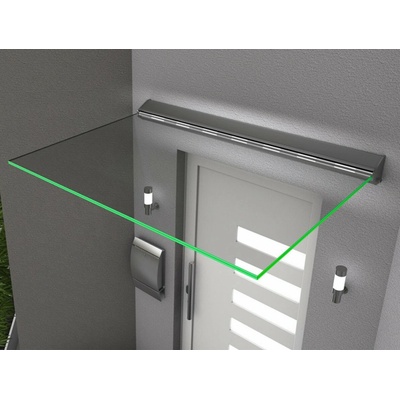 Guttavordach LED 160 x 100 cm strieborná / číra GU7410003