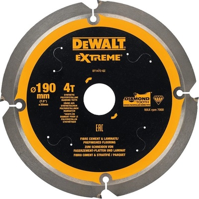 DeWALT DT1472 Pilový kotouč pro cementovláknité desky a laminát 190x30mm 4z