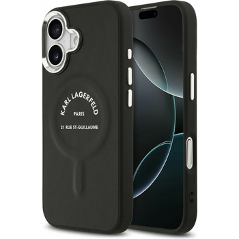 KARL LAGERFELD PU RSG Logo MagSafe Задний Чехол для iPhone 17 Black Karl Lagerfeld | Cheren | МЪЖЕ | UNI