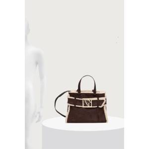 Giorgio Armani чанта crossbody дамска от имитация на велур (XW000285.AF26995)