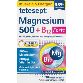 tetesept Магнезий 500 + B12 Forte - 30 таблетки