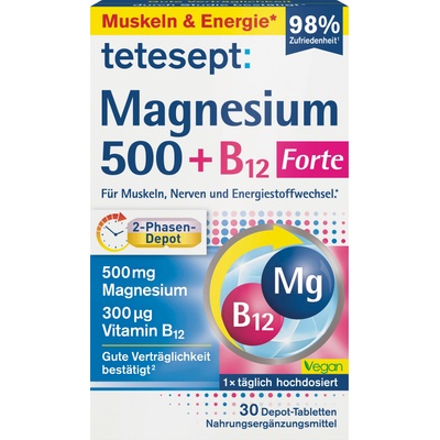 tetesept Магнезий 500 + B12 Forte - 30 таблетки