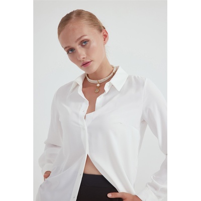 Base Дамска дълга риза - Екрю #309178 (309178_Екрю)