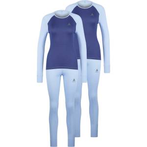 Odlo Дамско синтетично термобельо Odlo Women's Active Warm Special Set Synthetic base layer - Blue Heron / Skipper Blue - размер XL (114-3830-0115)