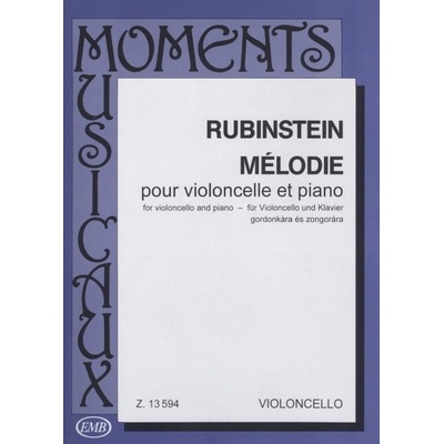 Rubinstein: MELÓDIA op. 3 No. 1 pre violončelo a klavír