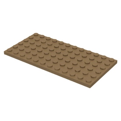Lego 3028 Dark Tan Plate 6 x 12