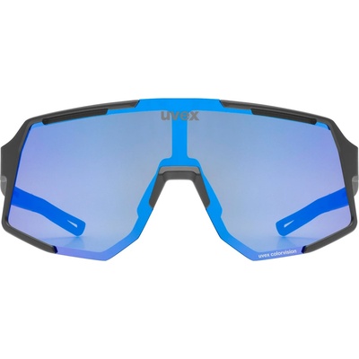 uvex Очила за колоездене Uvex Sequenze Colorvision Cat. 2 Cycling glasses - Black Matt / Mirror Blue - размер One Size (205-7005-0111)