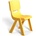 RFG Детски стол RFG Chico, пластмасов, жълт (HY-0529/YELLOW)