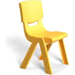 RFG Детски стол RFG Chico, пластмасов, жълт (HY-0529/YELLOW)