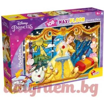 Lisciani Пъзел lisciani 91775 - 108 части - Красавицата и Звяра, двулицев пъзел (li91775)