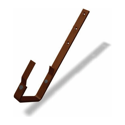 Prefa P.10 Hák hranatého žľabu hliník 01 333 mm šírka žľabu 120 mm hnedá
