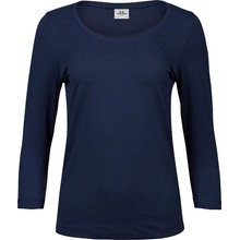 Tee Jays 460 Dámské elastické tričko s 3/4 rukávem modrá navy