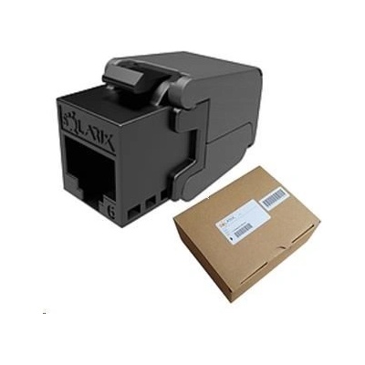 Solarix MULTIPACK 24 ks - keystone CAT6 UTP RJ45 samořezný SXKJ-6-UTP-BK-SA