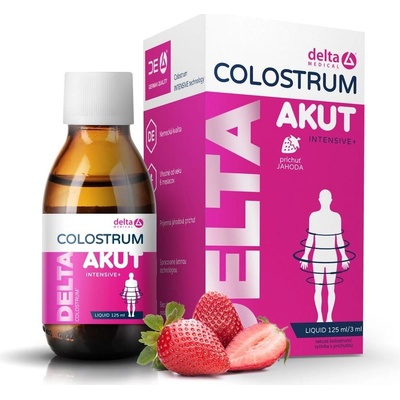 Delta Colostrum Akut sirup Jahoda 125 ml