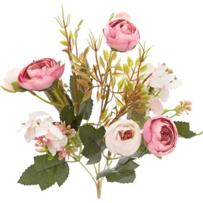 DP Craft Kytice kamélií 29 cm, růžová