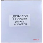 NEOMAX ЛЕНТА ЗА ЕТИКЕТНИ ПРИНТЕРИ BROTHER ТИП DK - SQUARE PAPER LABEL - 23 mm x 23 mm x 1000 - DK11221 (DK-11221) - PN LBDK-11221 - NEOMAX (300BRADK11221N)