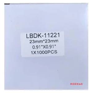 NEOMAX ЛЕНТА ЗА ЕТИКЕТНИ ПРИНТЕРИ BROTHER ТИП DK - SQUARE PAPER LABEL - 23 mm x 23 mm x 1000 - DK11221 (DK-11221) - PN LBDK-11221 - NEOMAX (300BRADK11221N)