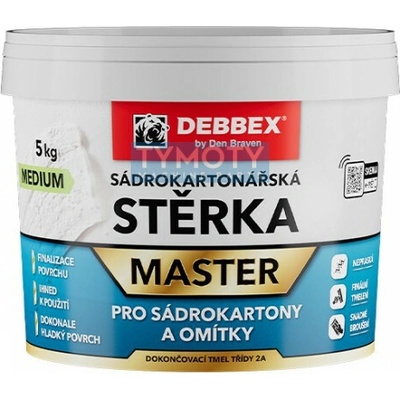 Debbex Sadrokartonárska stierka - 14 kg biela, vedro
